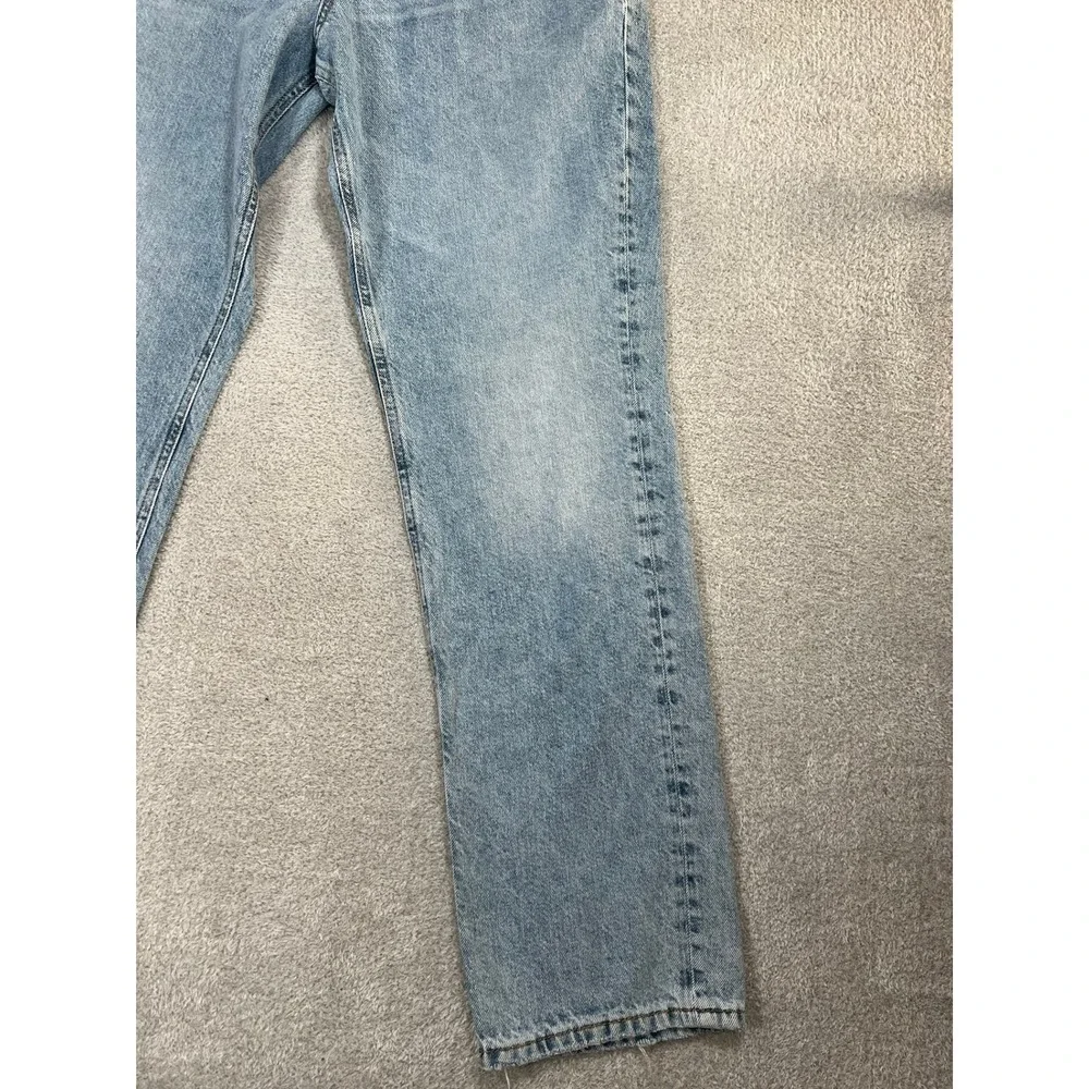 We The Free Curvy Siren Low Rise Straight Leg Jeans Light Wash Blue‎ Size 30
